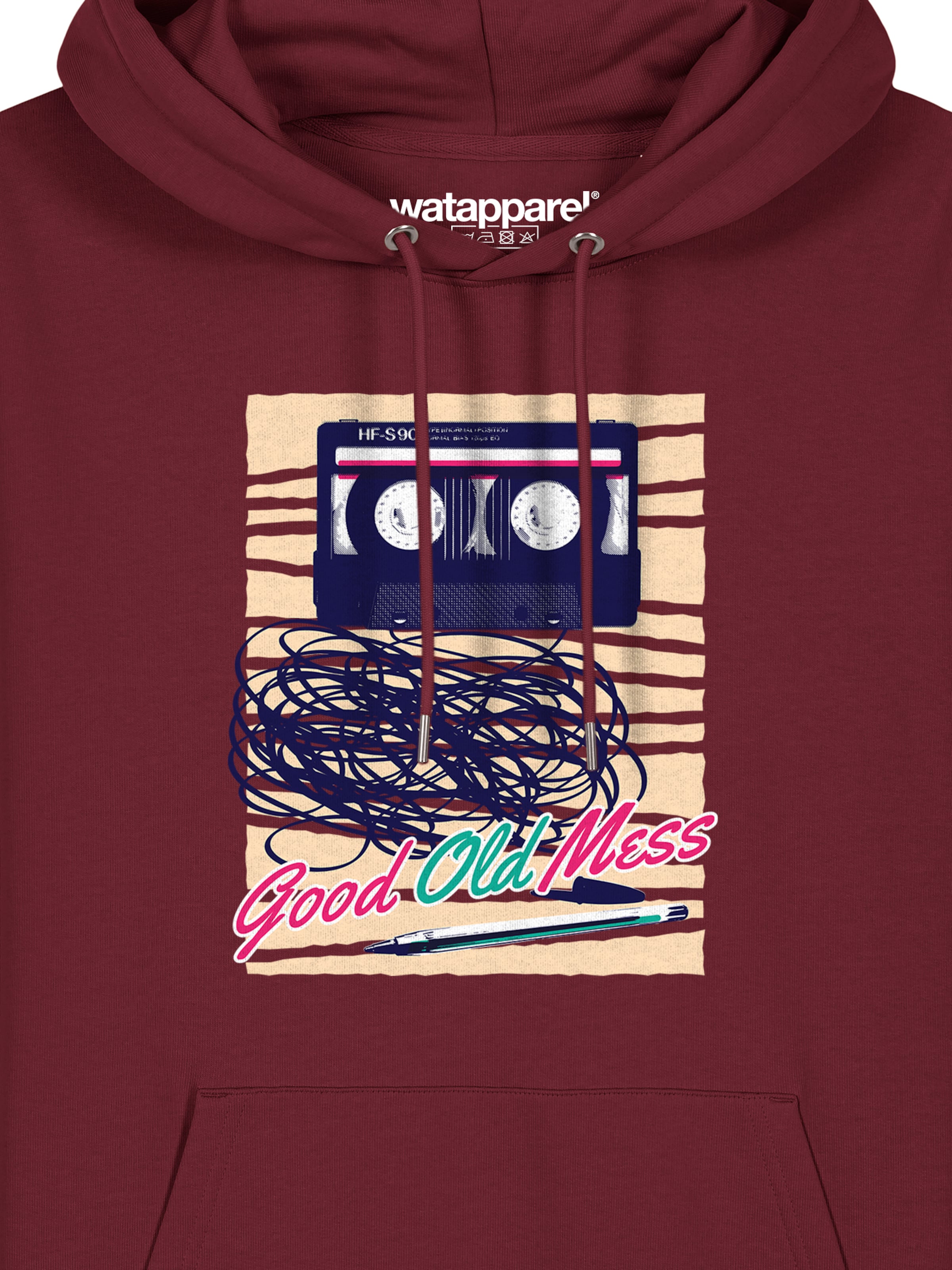 Felpa 'Good Old Mess' di Watapparel in rosso