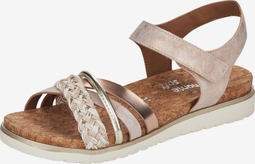 REMONTE Strap Sandals in Pink: front