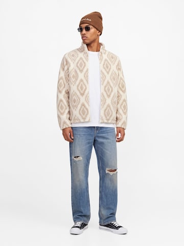 JACK & JONES - Chaqueta polar en blanco