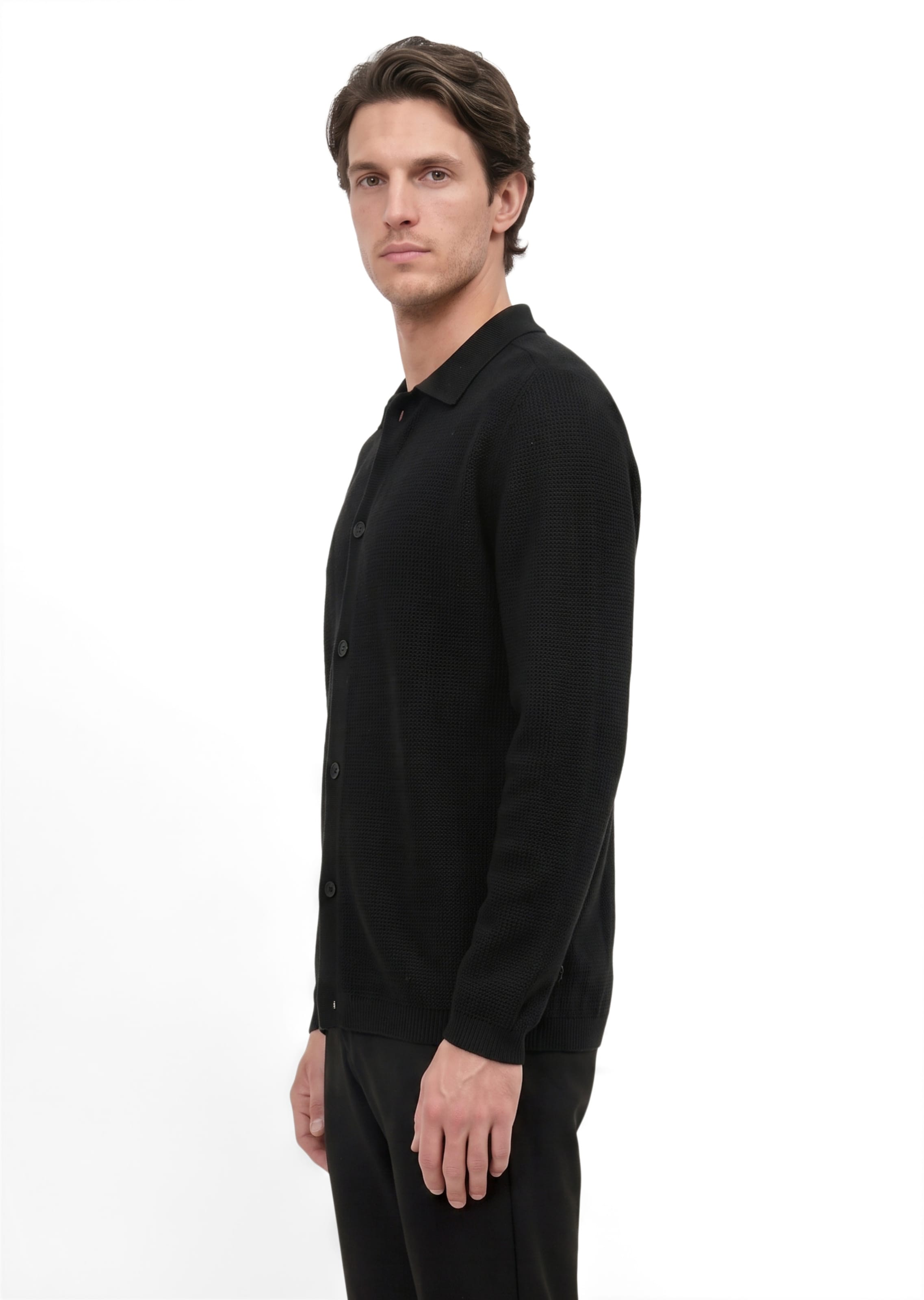 Marc O'Polo Strickjacke in Schwarz