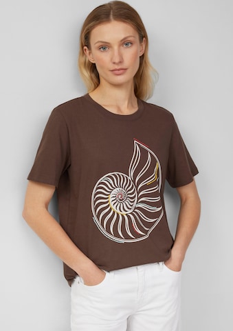 s.Oliver Shirt in Bruin: voorkant
