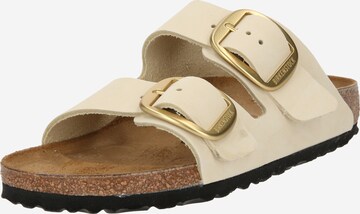 BIRKENSTOCK - Sapato aberto 'Arizona' em bege: frente