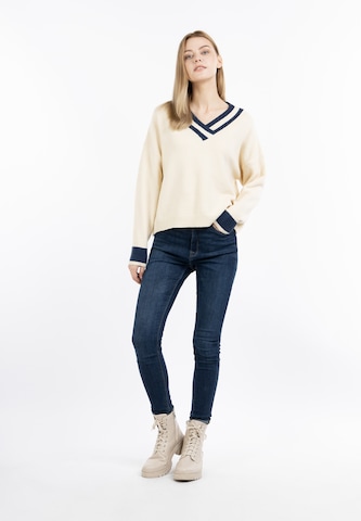 DreiMaster Maritim Pullover in Beige