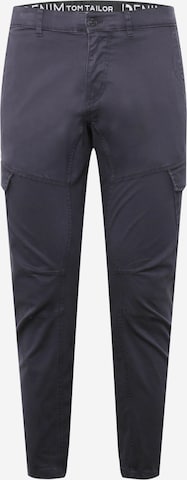 TOM TAILOR DENIM Cargohose in Blau: predná strana