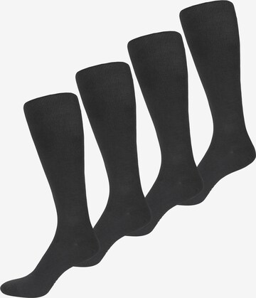 Chaussettes montantes 'Fit & Vital' Nur Der en gris : devant