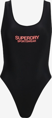 Superdry Badeanzug in Schwarz: predná strana