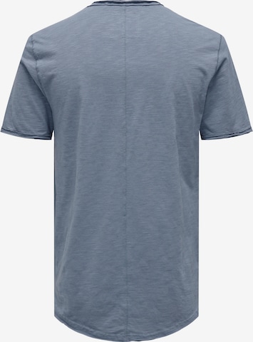 Only & Sons T-Shirt 'Benne' in Blau