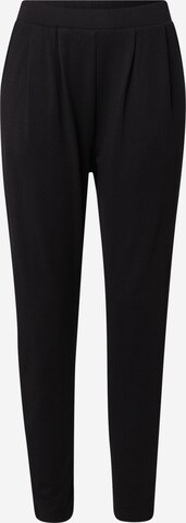 NÜMPH - regular Pantalón plisado 'Bayo' en negro: frente