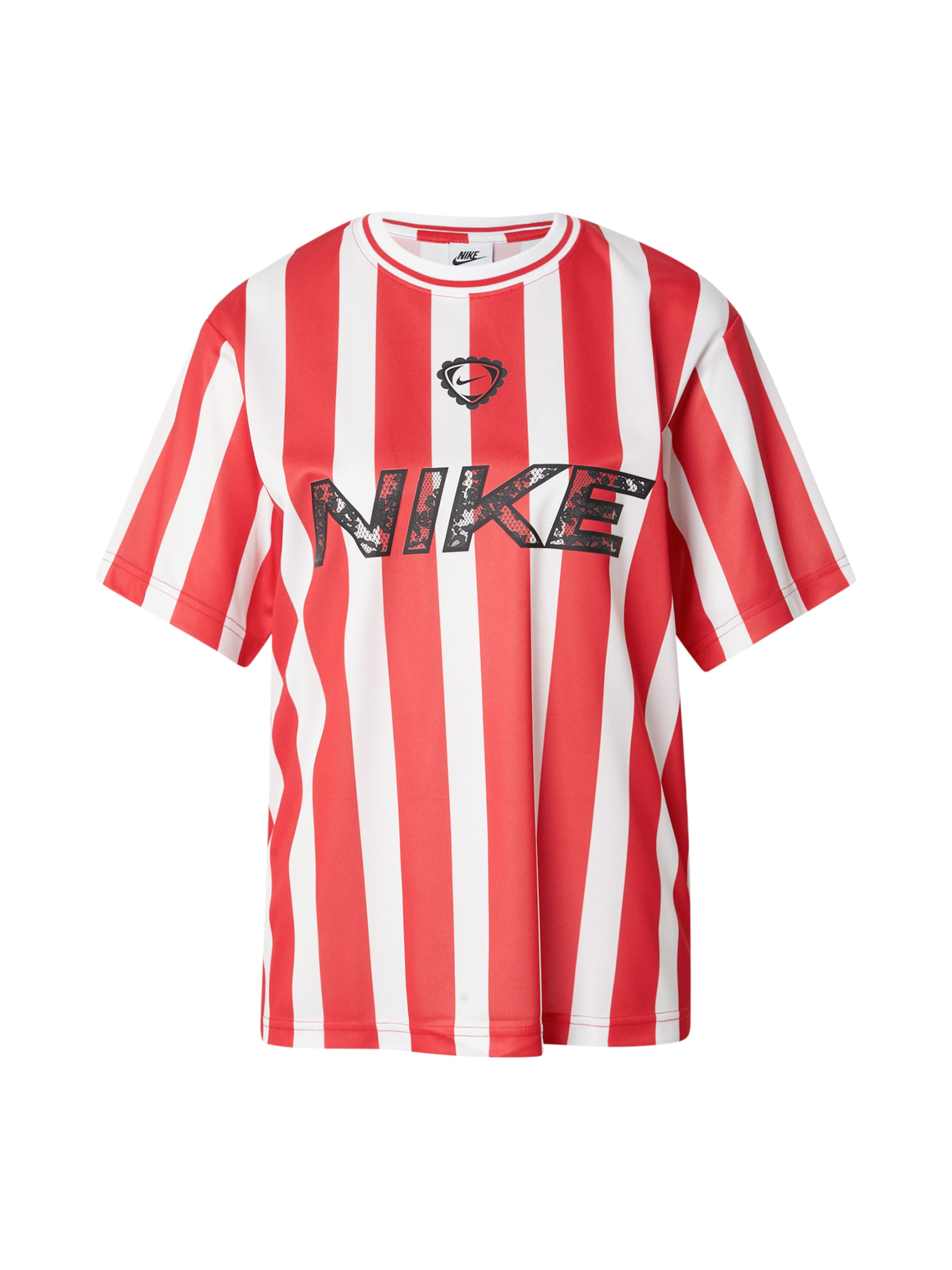 Nike Sportswear Μπλουζάκι σε κόκκινο / μαύρο / λευκό, Άποψη προϊόντος