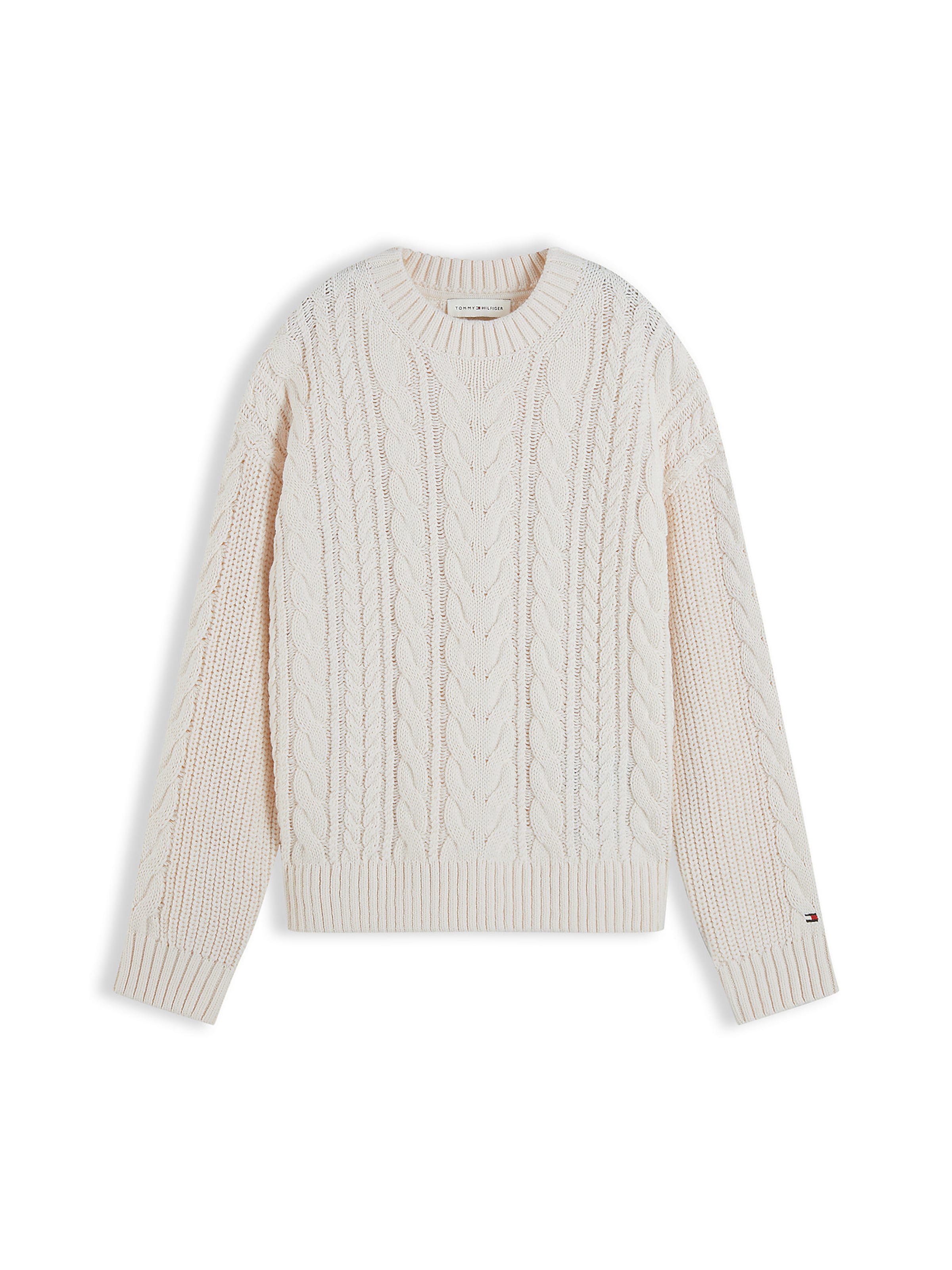 TOMMY HILFIGER Pullover in Beige: Vorderseite