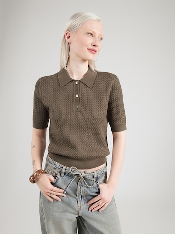 NÜMPH Πουλόβερ 'ALETTE' σε πράσινο: μπροστά