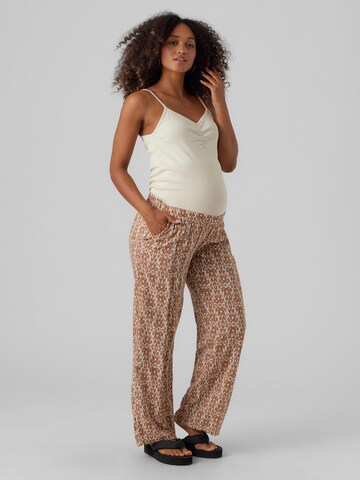 Regular Pantalon 'Rita' MAMALICIOUS en marron