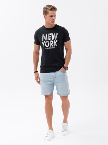 T-Shirt 'S1734' Ombre en noir