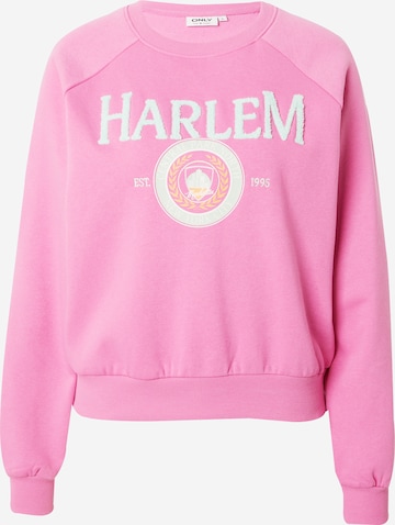 ONLY Sweatshirt 'GOLDIE' in Pink: front