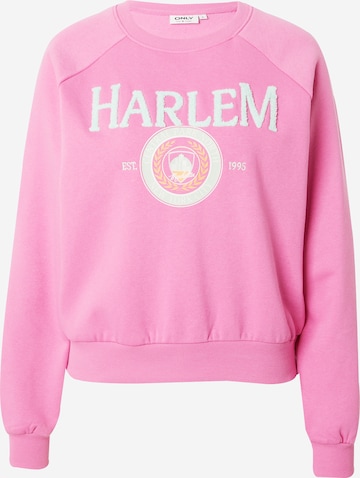 ONLY Sweatshirt 'GOLDIE' in Pink: predná strana