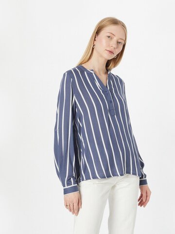 Kaffe - Blusa 'Stridy' en azul: frente