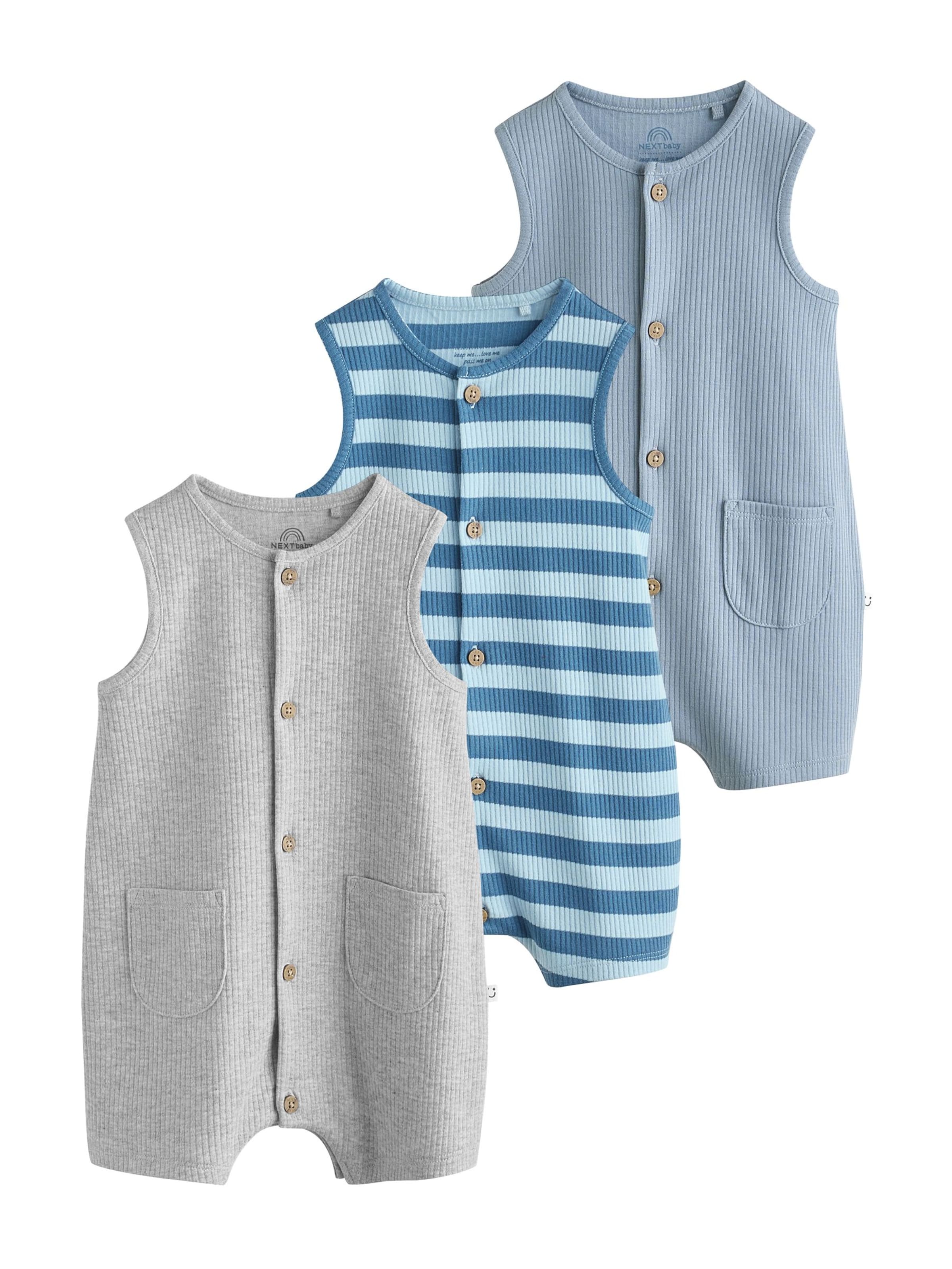 Next Pajac/bodi | modra barva: sprednja stran