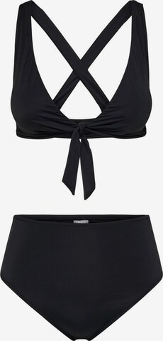 Triangle Bikini ONLY en noir : devant