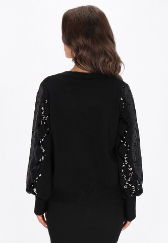 faina - Cárdigan en negro