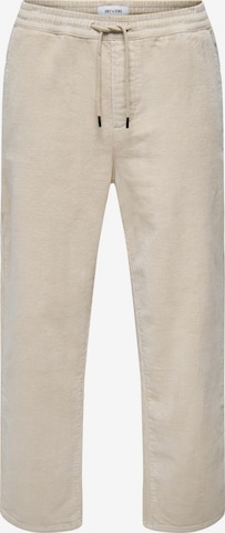 Regular Pantalon 'SINUS' Only & Sons en beige : devant