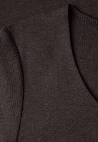 STREET ONE Basic T-Shirt mit 3/4 Arm in Braun