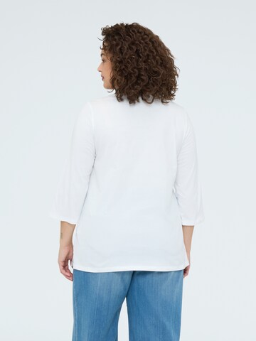 T-shirt Fiorella Rubino en blanc