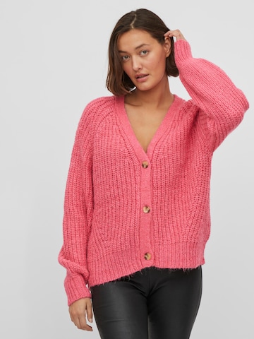 VILA Knit Cardigan 'Suba' in Pink