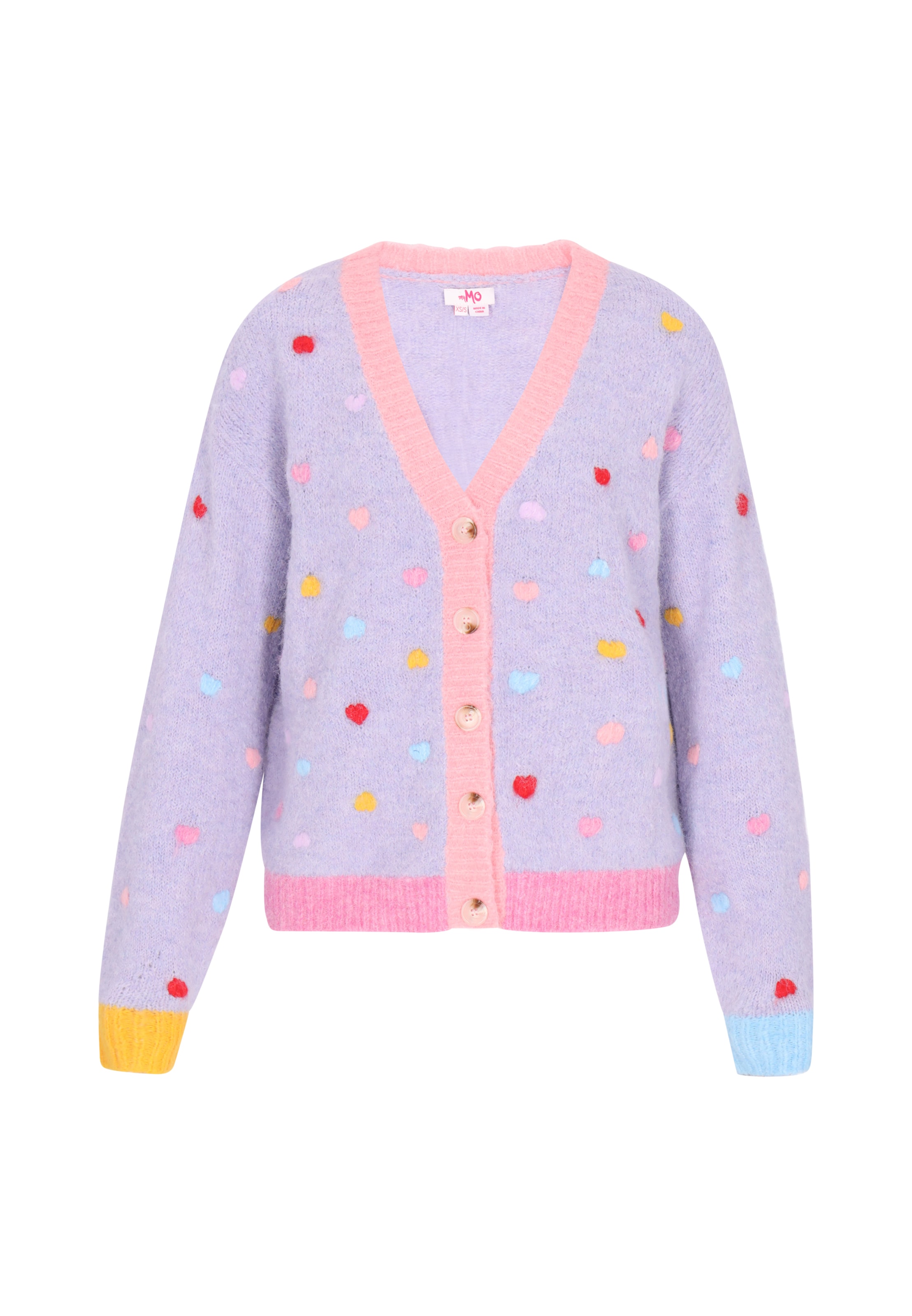 MYMO Вязаная кофта в Лиловый: спереди