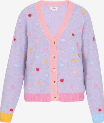 MYMO Πλεκτή ζακέτα σε λιλά: μπροστά