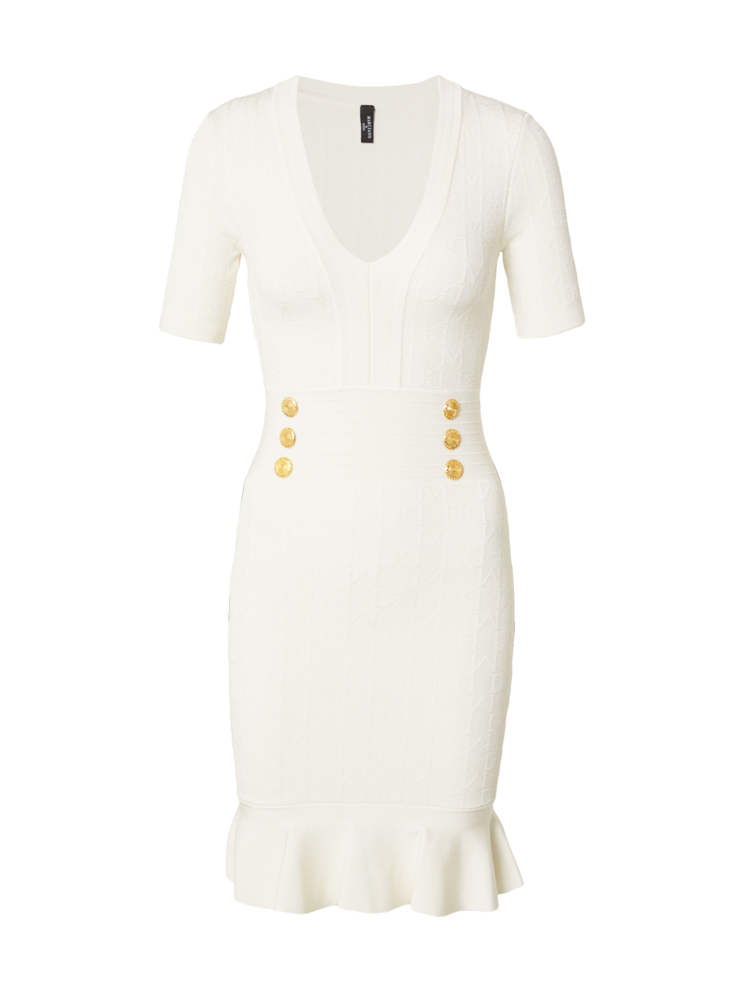 GUESS by Marciano Gebreide jurk 'YAMNA' in Wit: voorkant