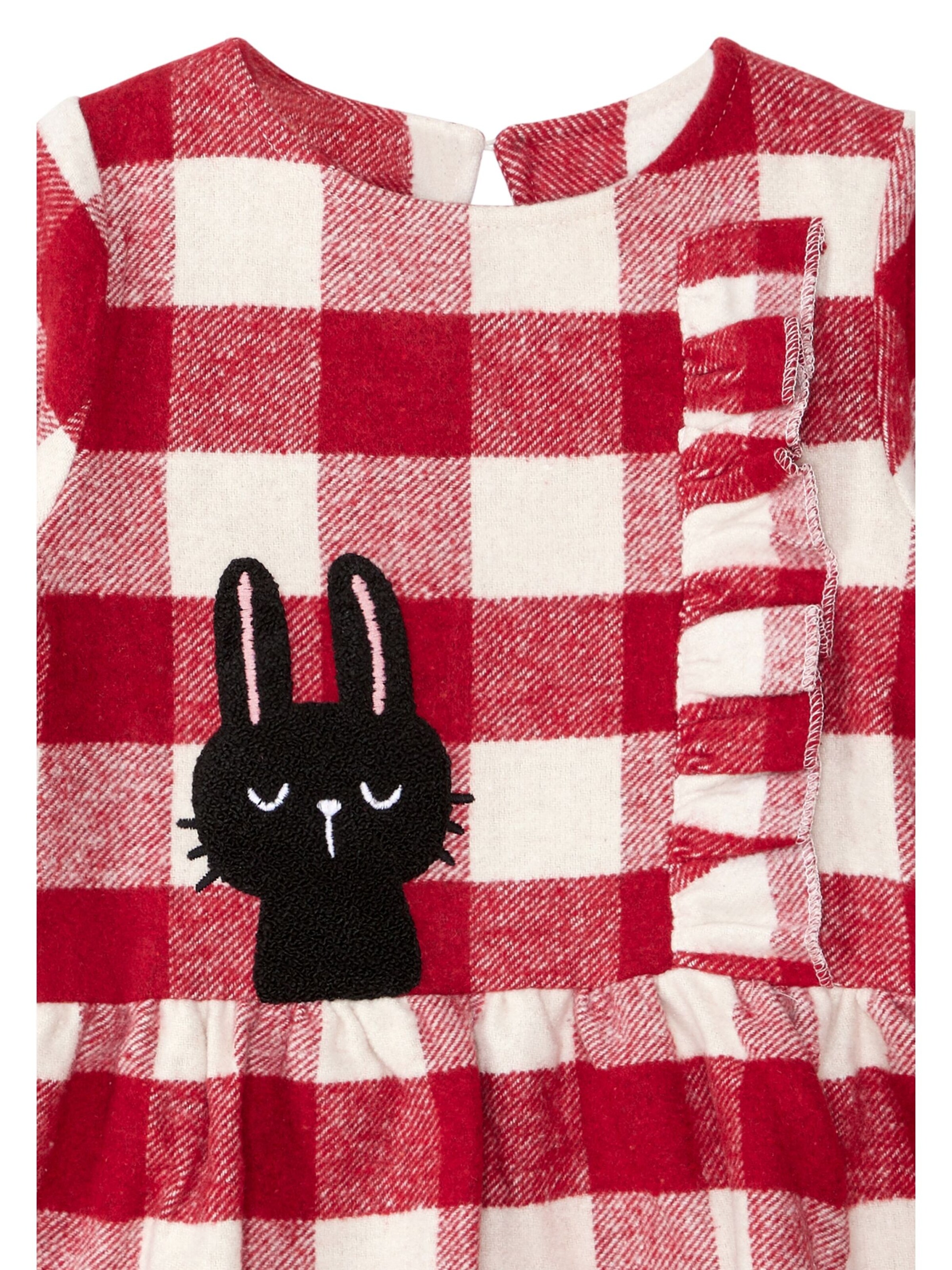 Denokids Jurk 'Cute Bunny' in Rood