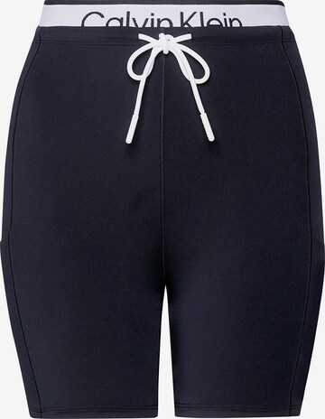 Coupe slim Pantalon de sport 'Gym' Calvin Klein Sport en bleu : devant