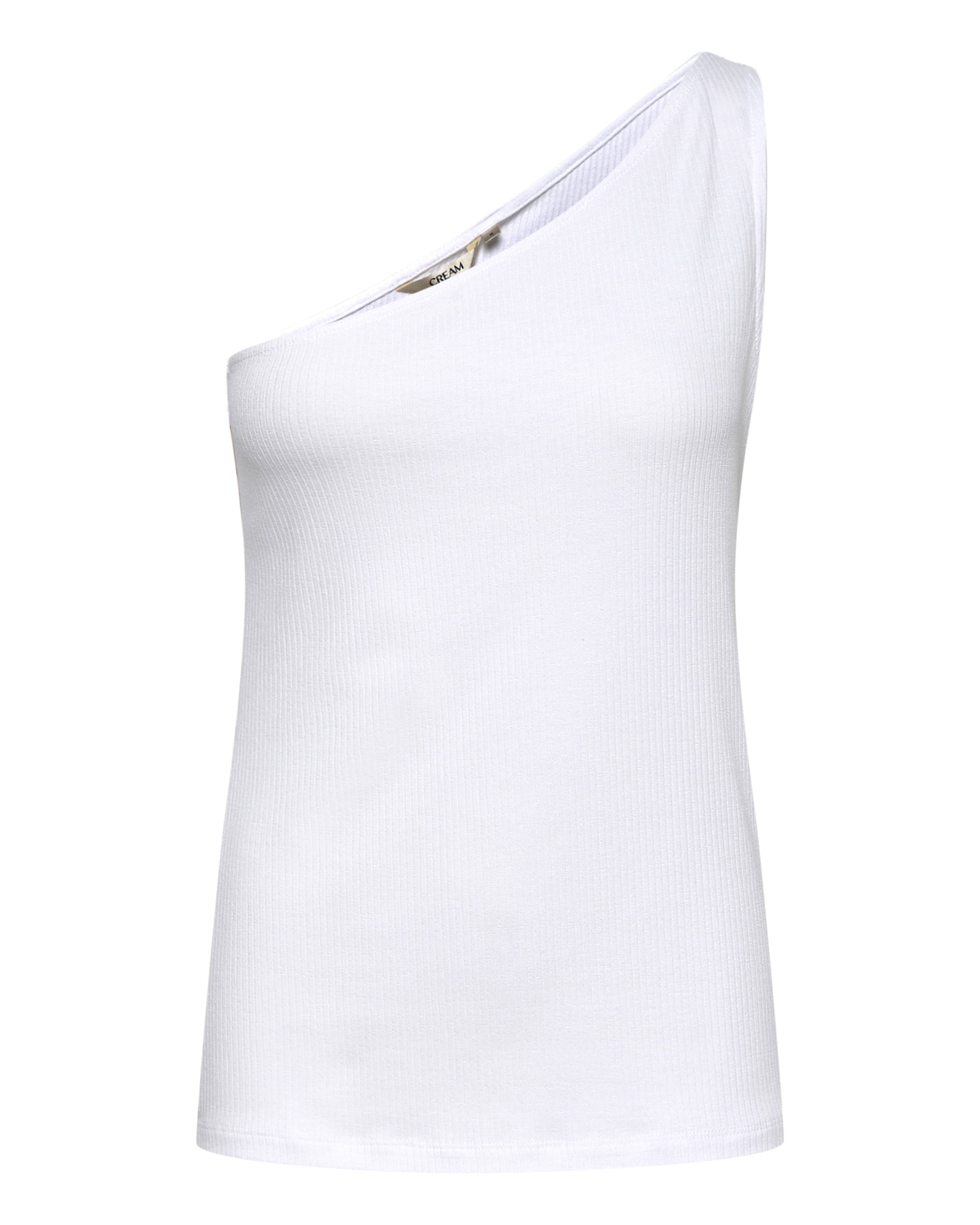 Cream Topp 'Ribba' i vit: framsida