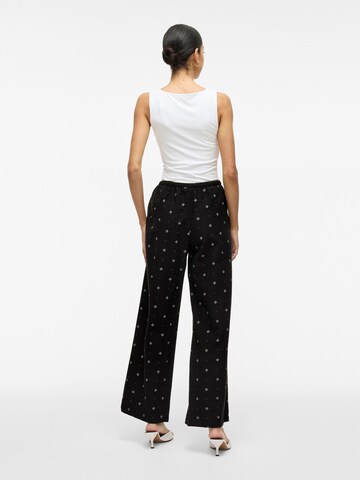 VILA Loose fit Trousers in Black