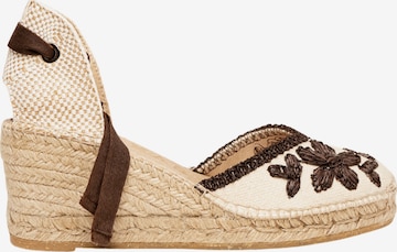 Sandales 'Alpargata Cuña' Alhamas en beige : devant