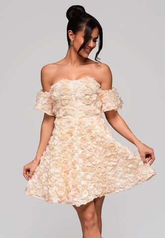 Robe 'Cindy' Ombre en beige : devant