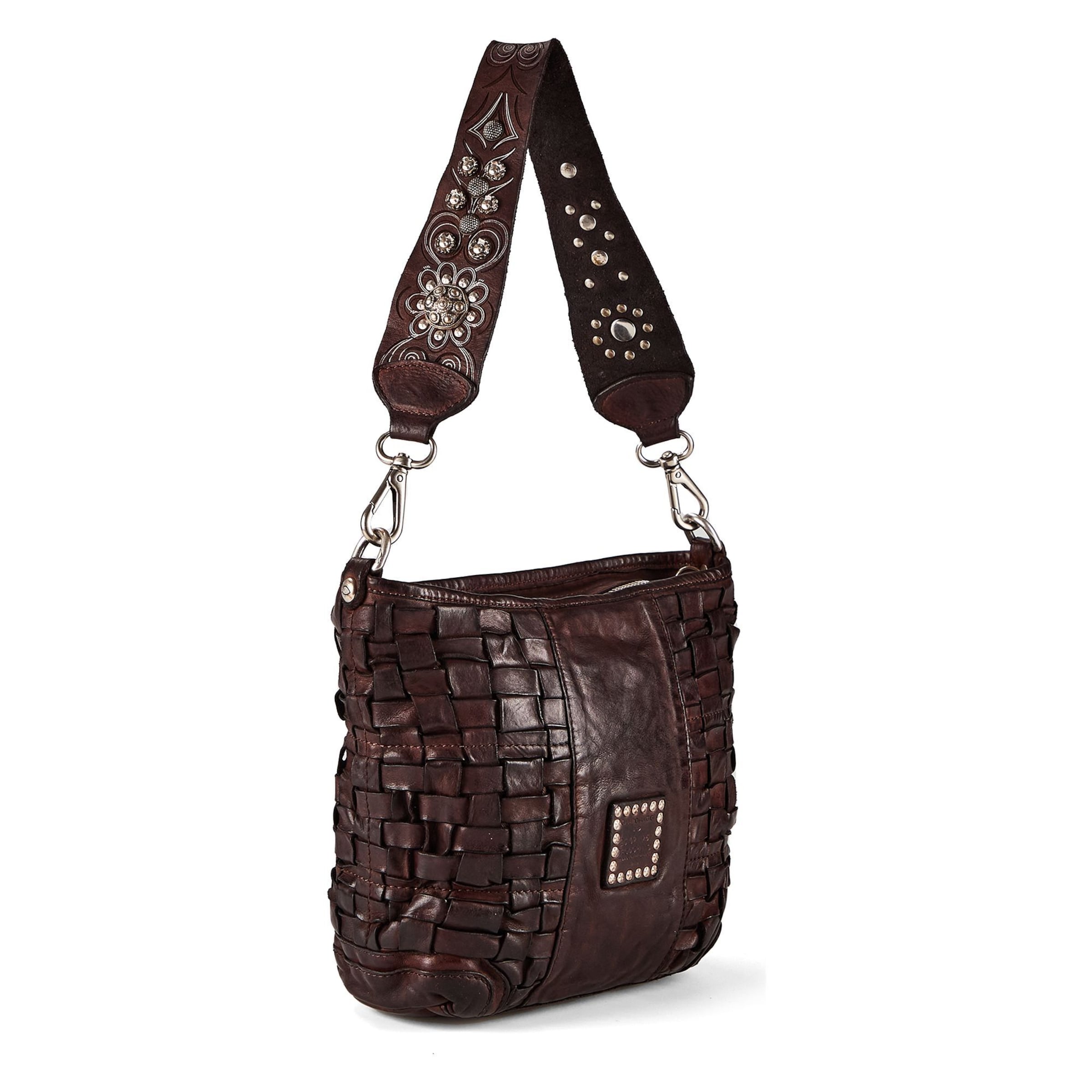 Campomaggi Schoudertas 'Beth' in Bruin