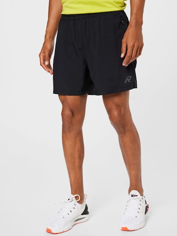 Regular Pantalon de sport Rukka en noir : devant