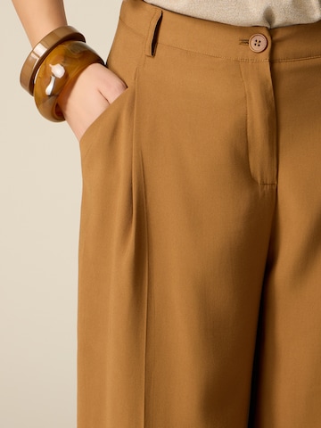oltre - Ropa ancha Pantalón en marrón