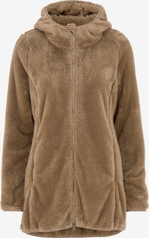 Cellbes of Sweden Fleece jas in Bruin: voorkant