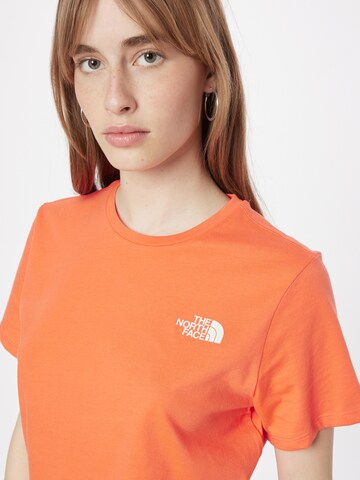 THE NORTH FACE - Camisa funcionais 'FOUNDATION' em laranja