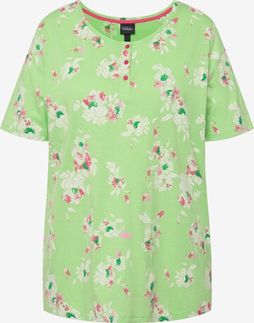 Ulla Popken Short Pajama Set in Green