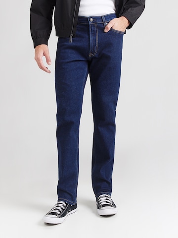 Calvin Klein Слим фит Дънки в синьо: отпред