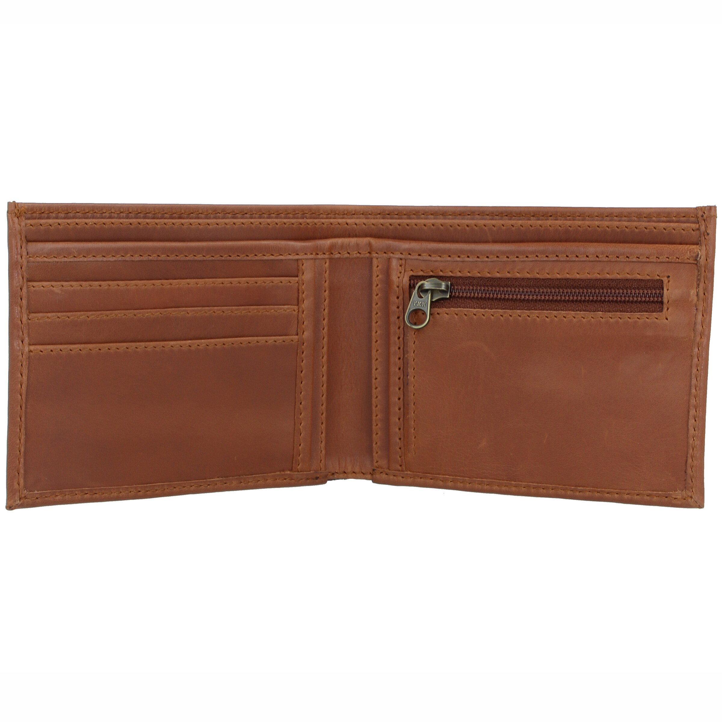 Buckle & Seam Wallet 'Bill' in Brown