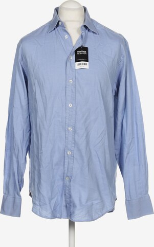Mulberry Button Up Shirt in L in Blue: front