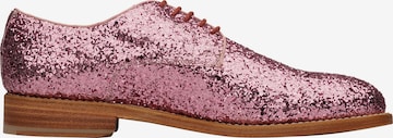 Henry Stevens Lace-Up Shoes 'Ella PD' in Pink