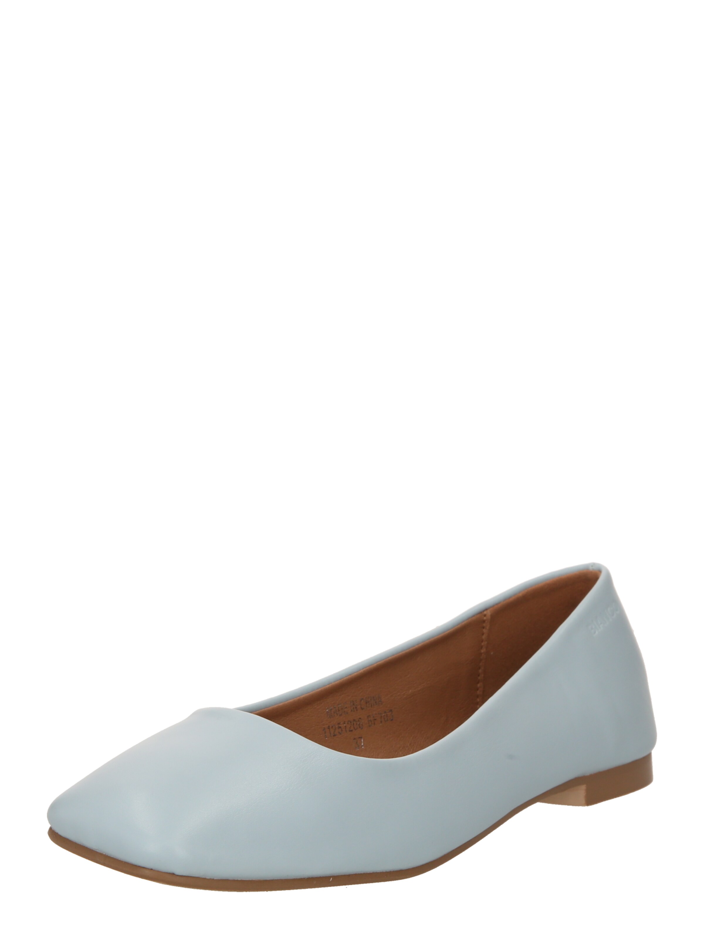 Ballerina 'MARRY' di Bianco in blu: frontale