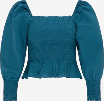 myMo ROCKS Blouse in Blauw: voorkant