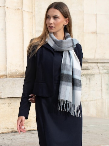 MayTree Schal 'Tartan' in Grau