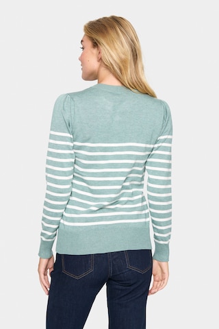 SAINT TROPEZ Pullover in Grün